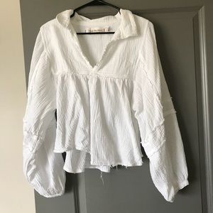 Free People Silver Lining Top
